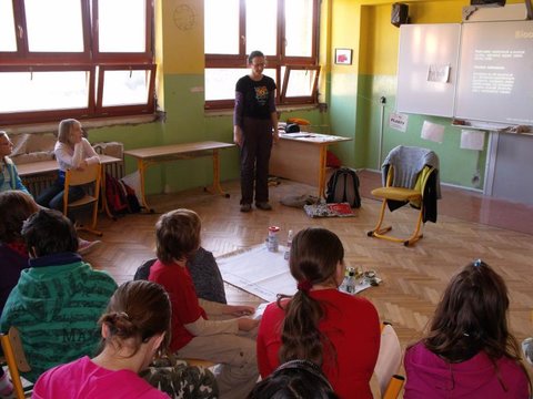 Ekovýchovná hodina na ZŠ Helcmanovce